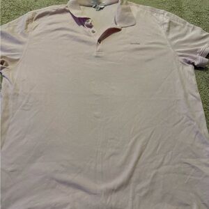 Calvin Klein Men's Light Pink Polo Shirt